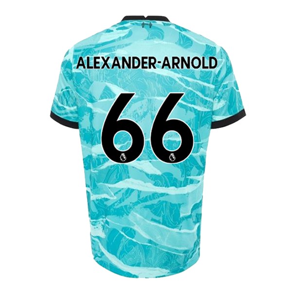 Camiseta Liverpool NO.66 Arnold Replica Segunda Ropa 2020/21 Azul